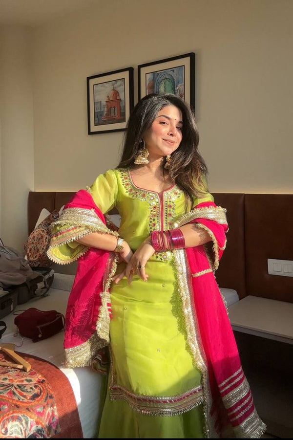 VARTIKA NEON COLOUR SHARARA SUIT