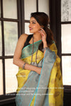 Lemon Butti Silk Woven Banarasi Saree