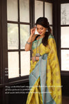 Lemon Butti Silk Woven Banarasi Saree