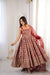Elegant Maroon Ethnic Anarkali Gown with Dupatta