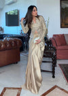 Zareen Indo-Western Jacket Set with Mirror Work & Embroidery