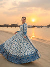 Jenisha White Stylish Anarkali Suit Set