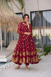 Sunehri Maroon Suit Set