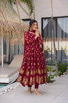 Sunehri Maroon Suit Set