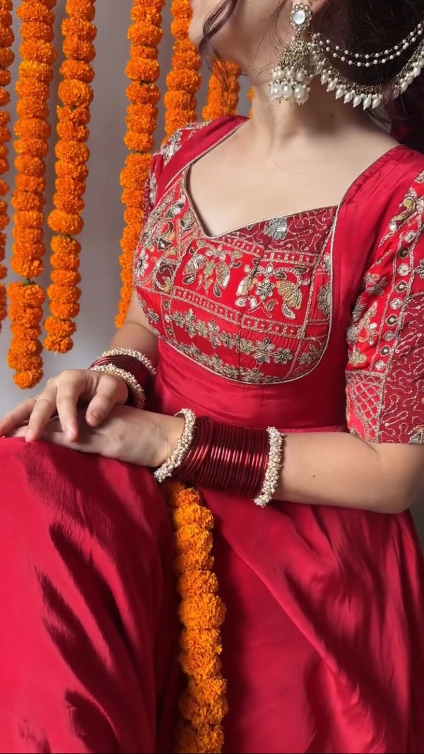 GopiPink Stylish Anarkali Suit Set