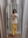 Sunshine Yellow Floral Kurta Co-Ord Set for Women