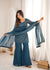 Designer Teal Ethnic Suit Set with Intricate Embroidery