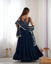 Saloni Blue Georgette Designer Anarkali Gown