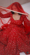 Radiant Ruby Premium Anarkali Suit Set