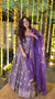 Vasudha Purple Anarkali Suit Set