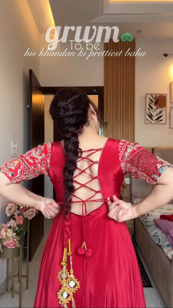 GopiPink Stylish Anarkali Suit Set