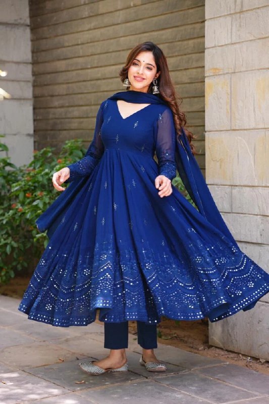 WHISPERING BREEZE GEORGETTE EMBROIDERED SUIT SET LW 107 WHISPERING BREEZE GEORGETTE EMBROIDERED SUIT SET LW 107