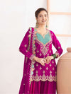 Multi Colored Heavy Embroidery Work Sharara Suit Set