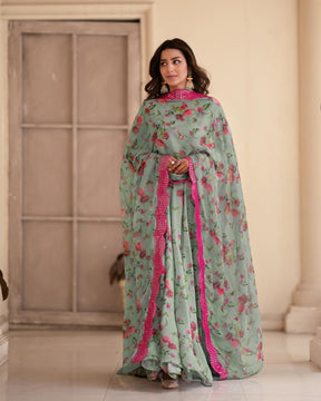 ASTAR GOWN AND DUPATTA SINON FABRIC SUIT SET LW 126