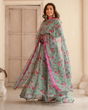 ASTAR GOWN AND DUPATTA SINON FABRIC SUIT SET LW 126