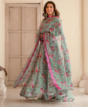 ASTAR GOWN AND DUPATTA SINON FABRIC SUIT SET LW 126