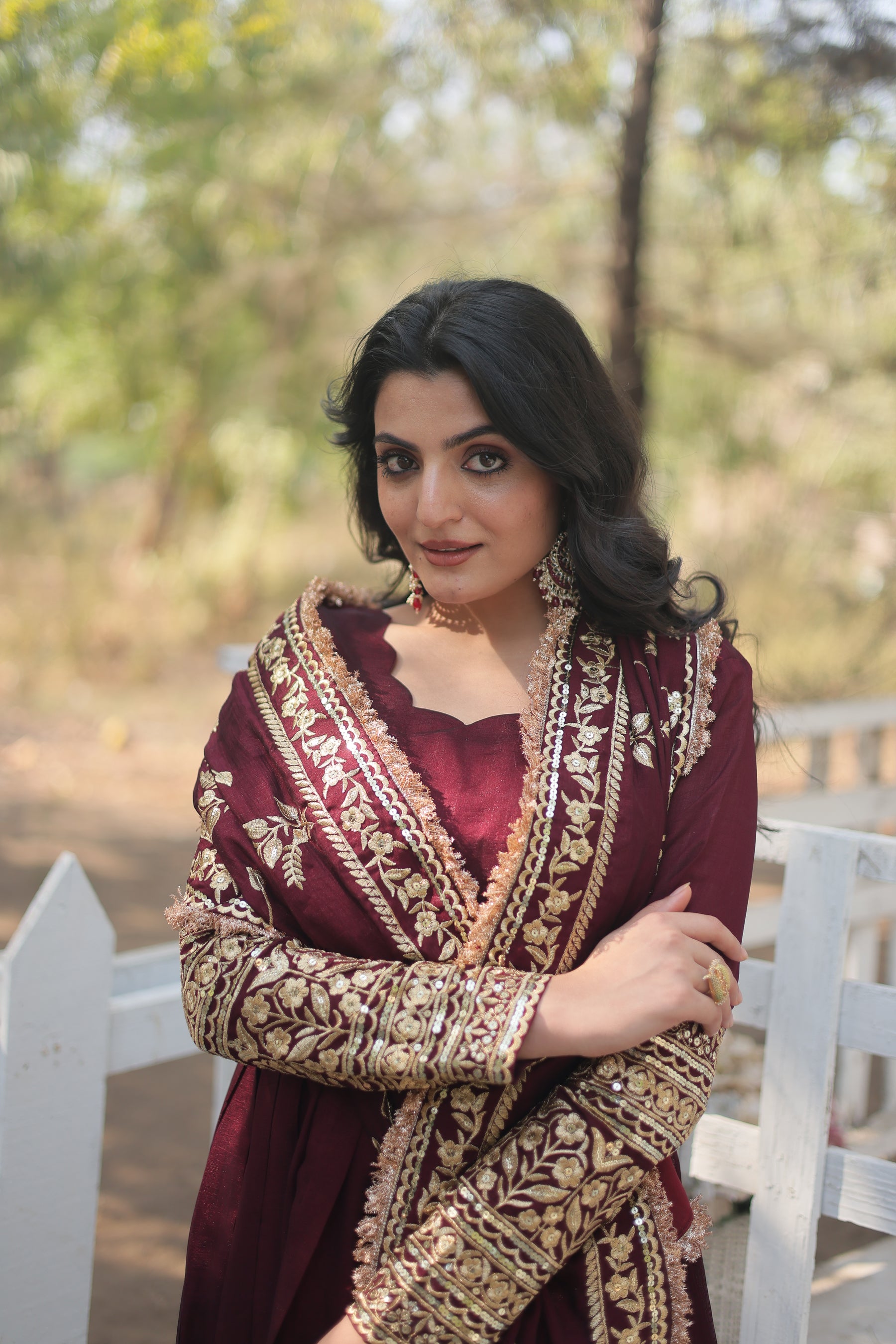 RADIANT DARK MAROON SUIT SET SC 142