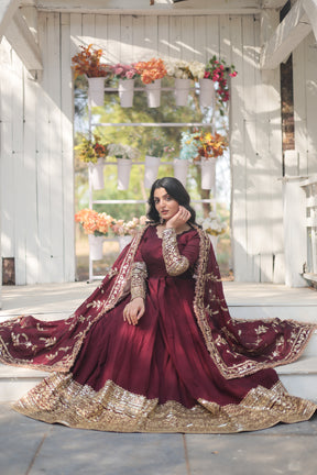 RADIANT DARK MAROON SUIT SET SC 142