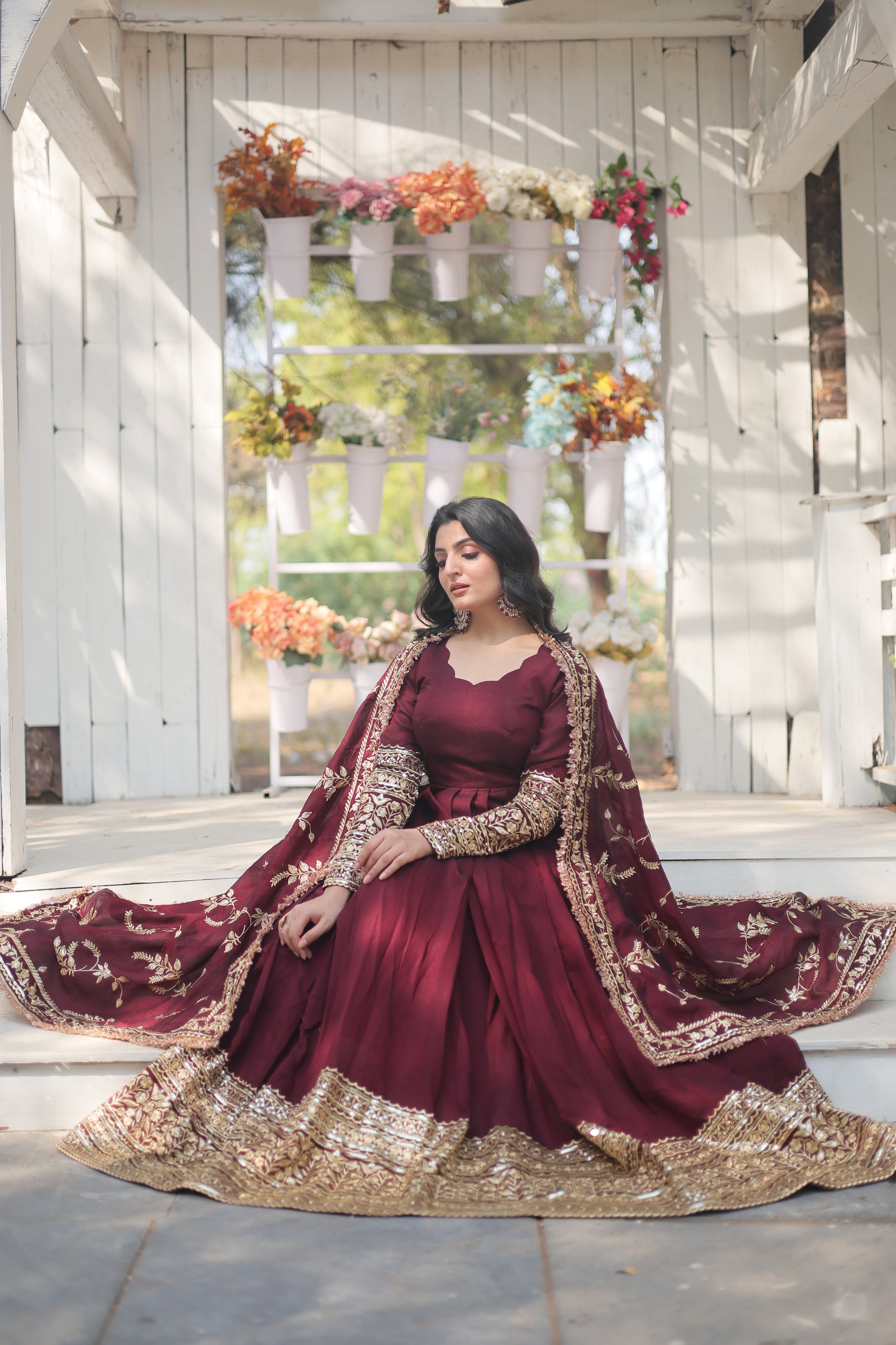 RADIANT DARK MAROON SUIT SET SC 142