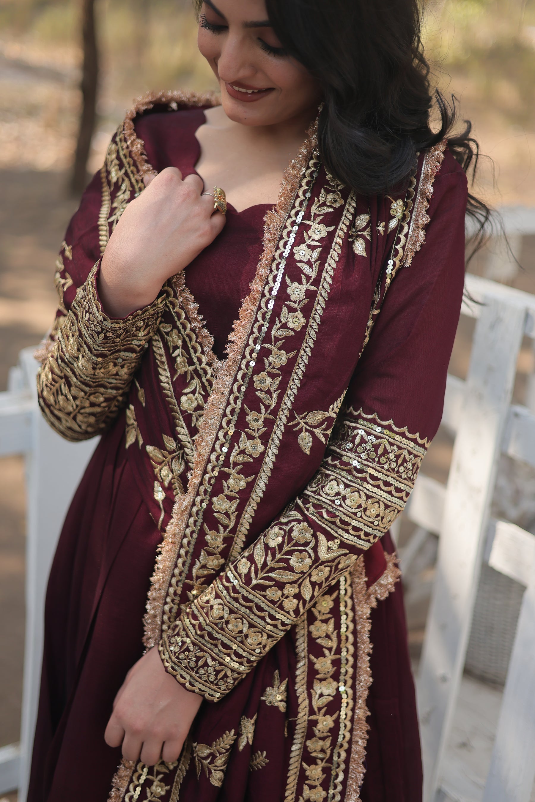 RADIANT DARK MAROON SUIT SET SC 142