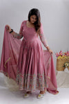 Fawna Pink Anarkali Suit Set with Dupatta