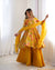Nilam Yellow Kediya Style Designer Plazzo Pair