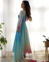 Light Pestle Rainbow Colored Heavy Fox Georgette Anarkali Gown