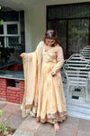 Chiku Flared Anarkali Suit Set with Dupatta