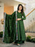 Women’s Dark Green Designer Anarkali Suit Set with Dupatta