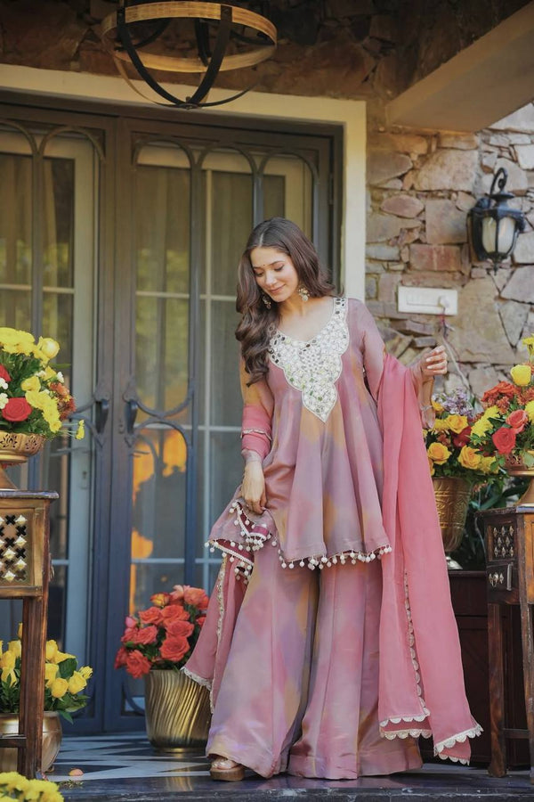 Hooriya Embroidered Anarkali Suit Set