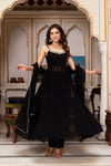 Juli Black Premium Anarkali Suit Set