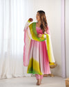Trending Multi Colour Pure Georgette Anarkali