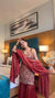Designer Wine Sleeveless Kurta Sharara Set with Dupatta
