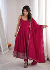 Noorani Pink Ethnic Gown with Dupatta