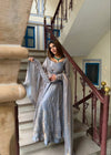 Siya Grey Fancy Embroidered Anarkali Suit Set