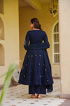 Siya Designer Navy Blue Ethnic Anarkali Suit Set