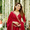 RIMMY RED COLOURED ANARKALI SUIT SET