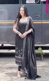 Black Bindi Stylish Designer Suit Set