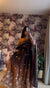 Elegant Brown Floral Embroidered Anarkali Suit Set
