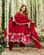 RIMMY RED COLOURED ANARKALI SUIT SET