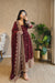 Diya Maroon Embroidered Anarkali Suit Set with Dupatta