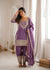 Traditional Sage Embroidered Punjabi Suit Set