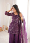 Designer Teal Ethnic Suit Set with Intricate Embroidery