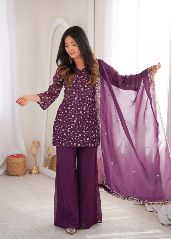 Designer Teal Ethnic Suit Set with Intricate Embroidery