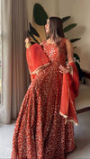 Royal Red Anarkali Dress with Elegant Dupatta Set