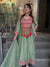 Sage Green Hand Work Anarkali Suit Set with Dupatta