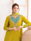 Multi Colored Heavy Embroidery Work Sharara Suit Set