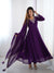Suri Purple Embroidery Pure Georgette Anarkali Gown
