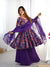 Nilam Purple Kediya Style Designer Plazzo Pair