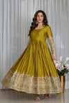 Tulip Designer Cinon Silk Anarkali Suit Set